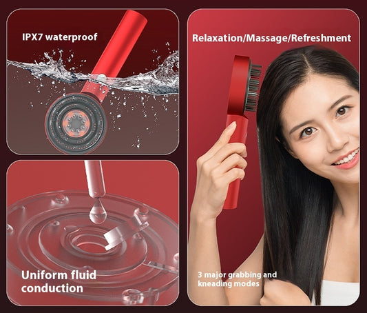 Household Red And Blue Light Massage Hair Comb
